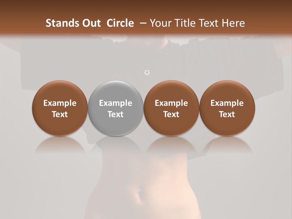 Kickboxing Red Fighting PowerPoint Template