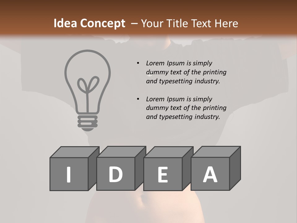 Kickboxing Red Fighting PowerPoint Template