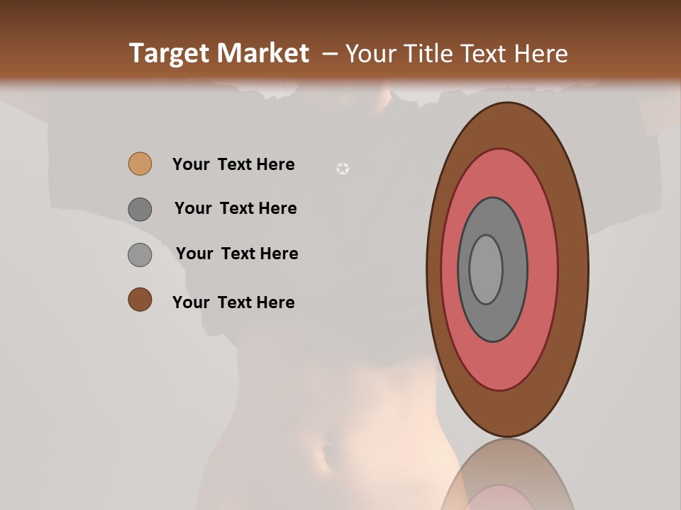 Kickboxing Red Fighting PowerPoint Template