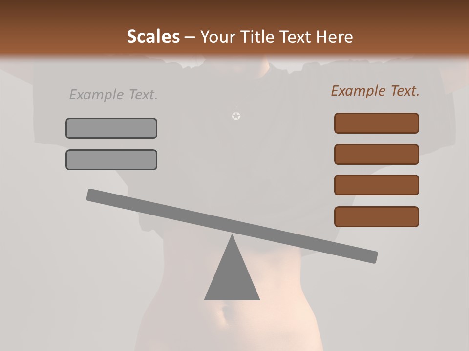 Kickboxing Red Fighting PowerPoint Template