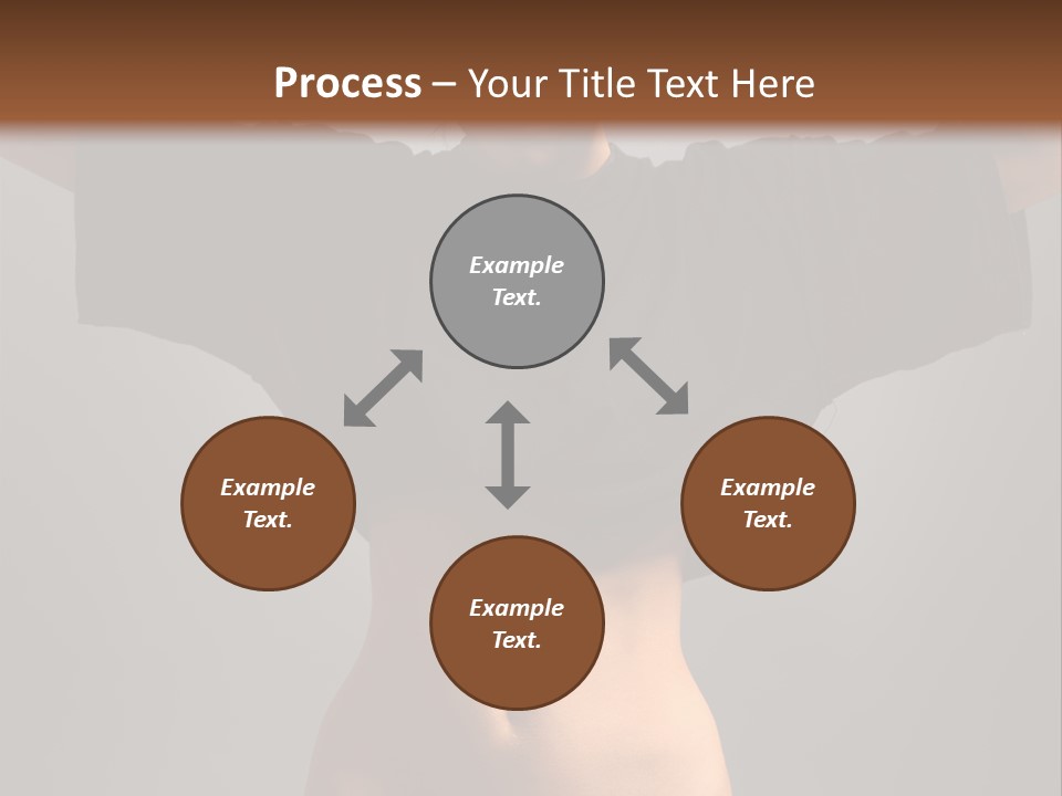 Kickboxing Red Fighting PowerPoint Template