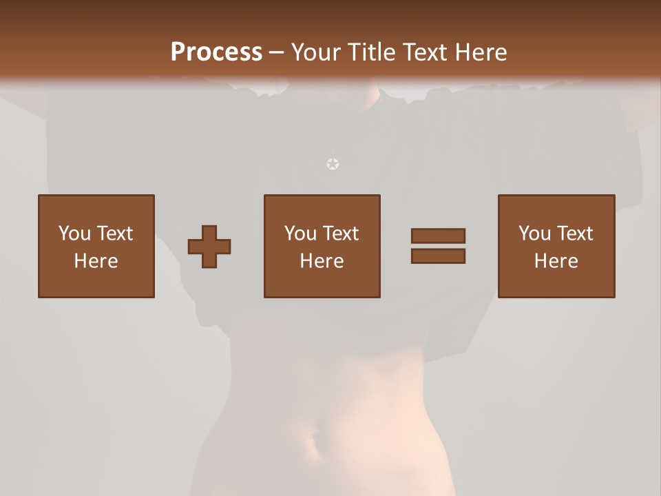 Kickboxing Red Fighting PowerPoint Template