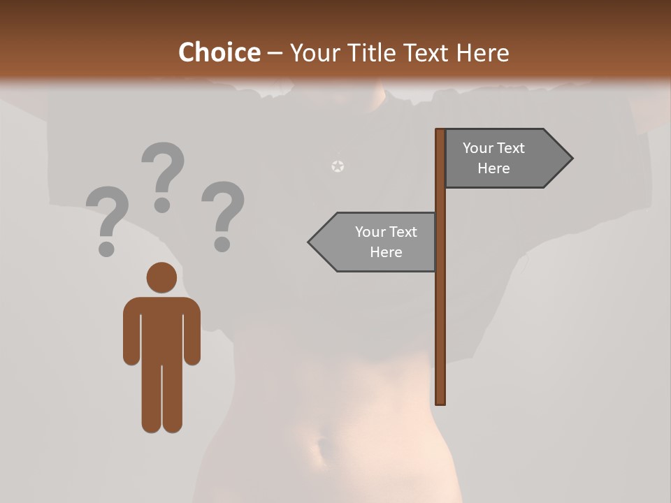 Kickboxing Red Fighting PowerPoint Template