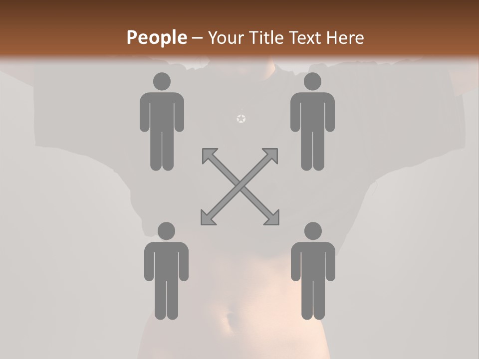 Kickboxing Red Fighting PowerPoint Template