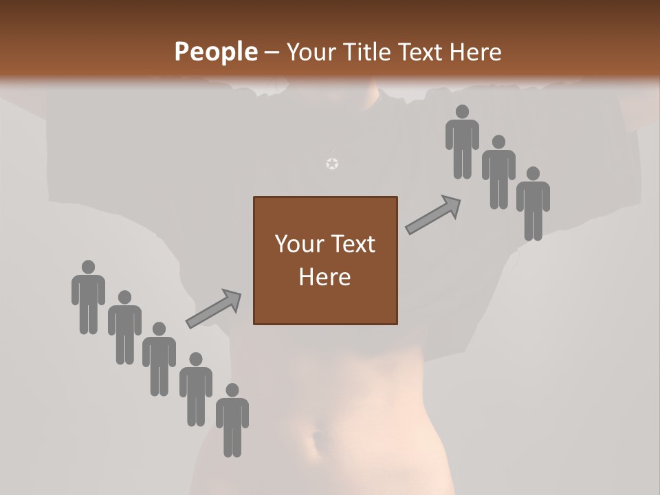 Kickboxing Red Fighting PowerPoint Template