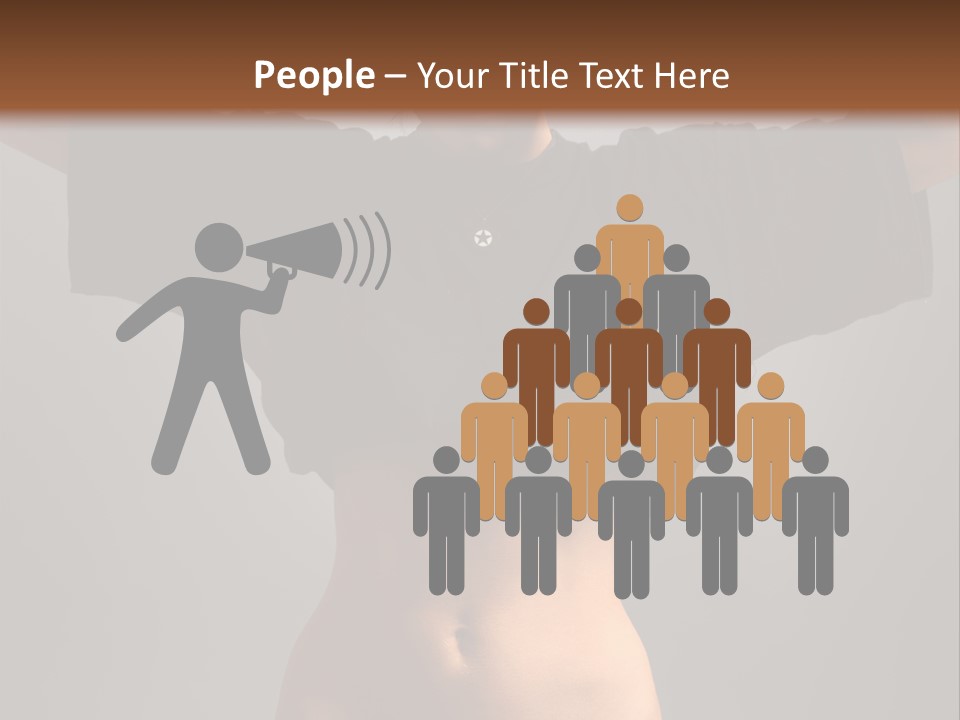 Kickboxing Red Fighting PowerPoint Template