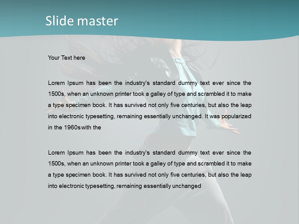 Vertical  Posing PowerPoint Template