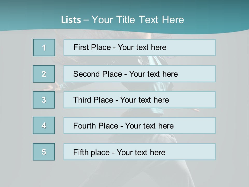Vertical  Posing PowerPoint Template