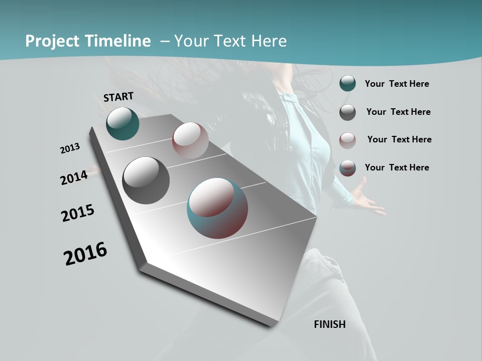 Vertical  Posing PowerPoint Template
