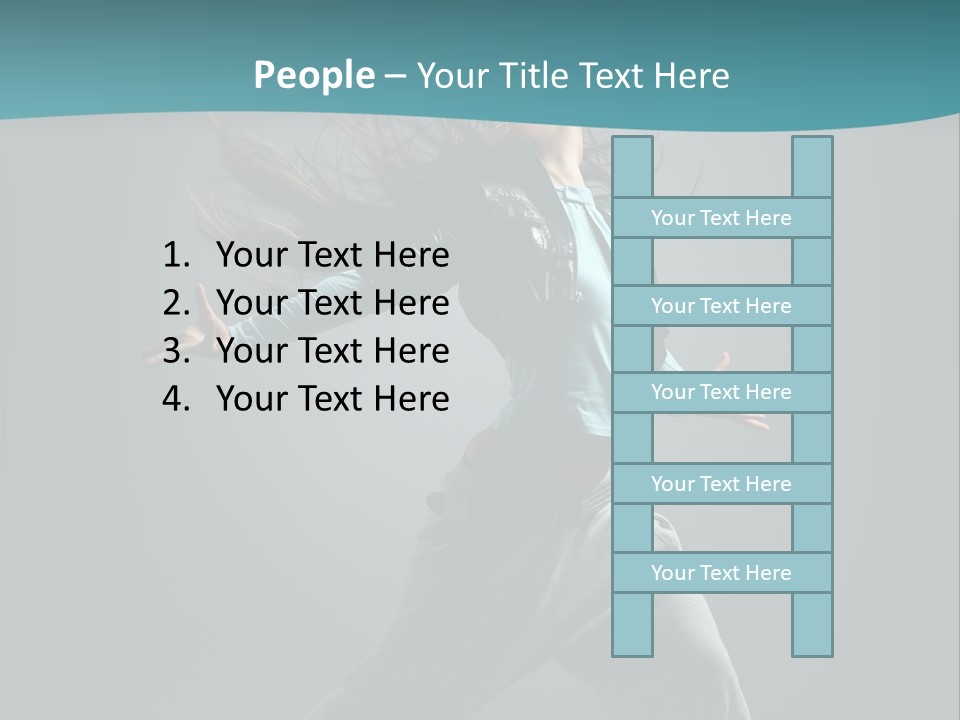 Vertical  Posing PowerPoint Template