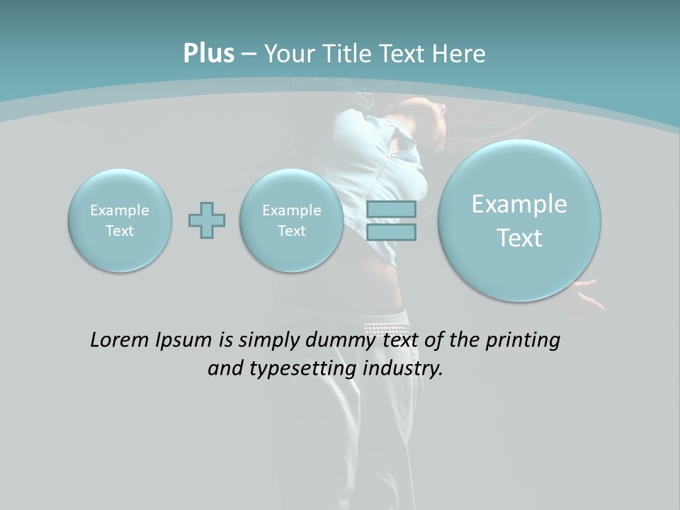 Grace Sensuality Fitness PowerPoint Template