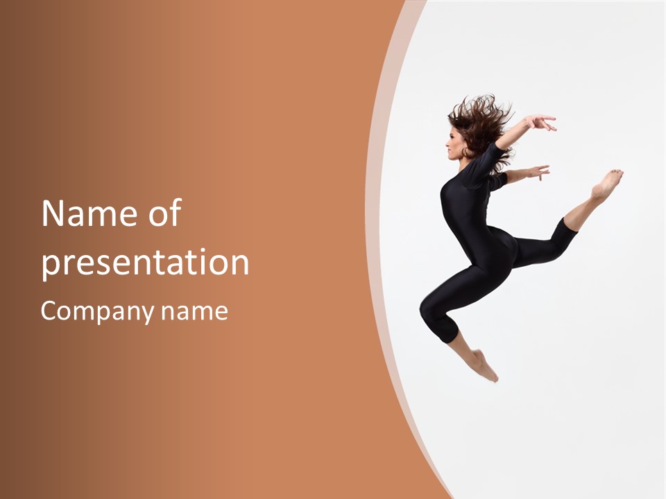 Beautiful Woman Teenager PowerPoint Template