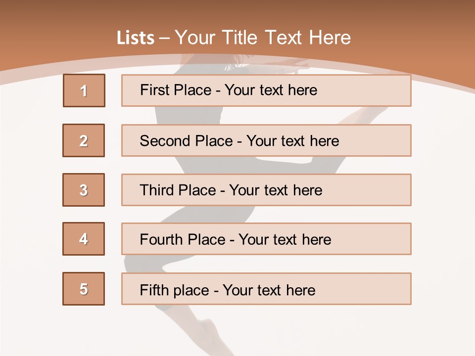 Beautiful Woman Teenager PowerPoint Template