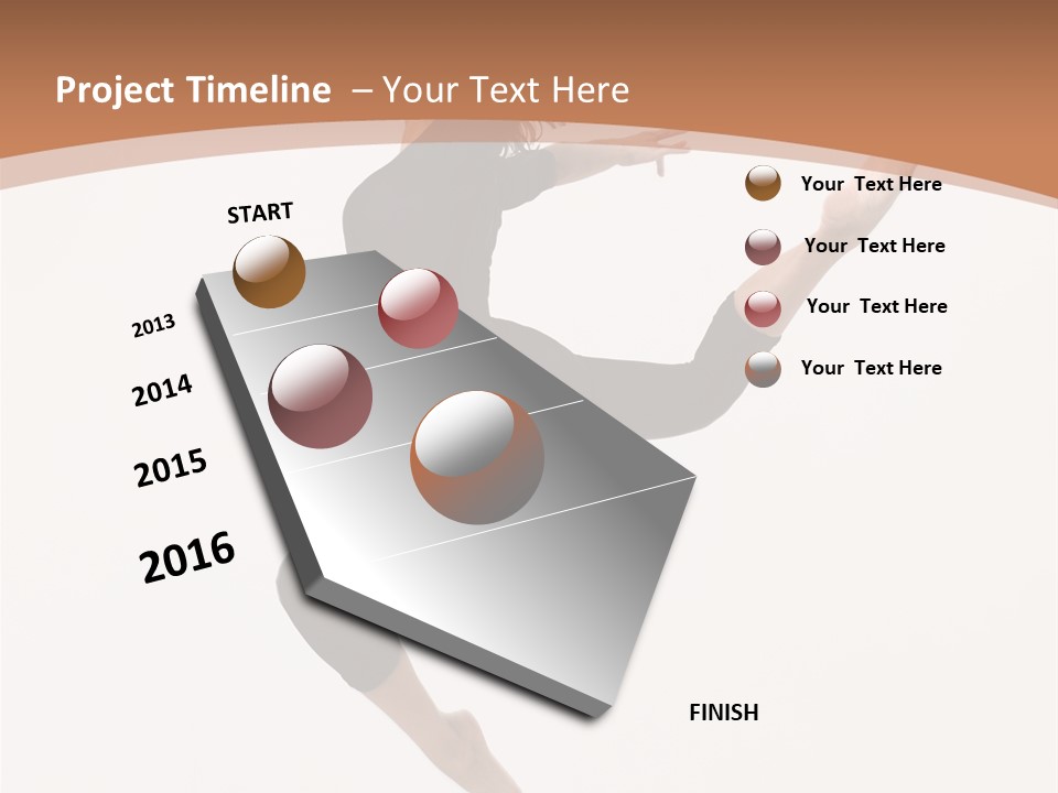 Beautiful Woman Teenager PowerPoint Template