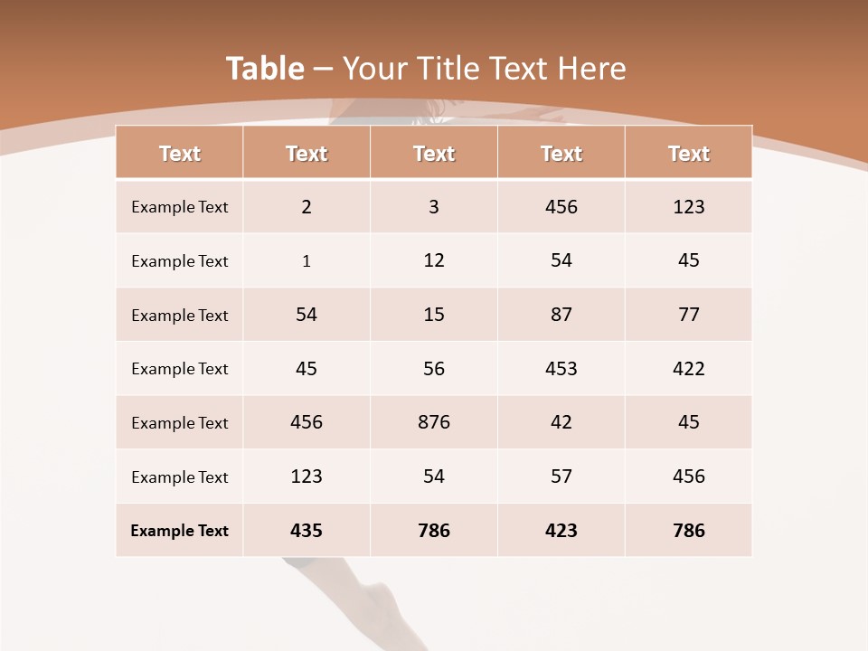 Beautiful Woman Teenager PowerPoint Template