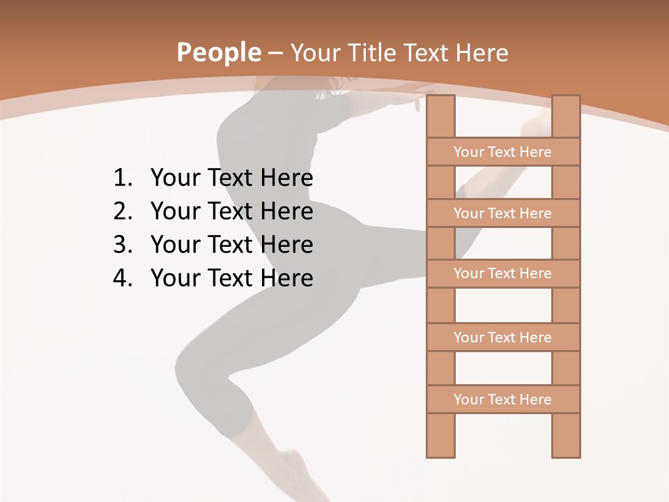 Beautiful Woman Teenager PowerPoint Template