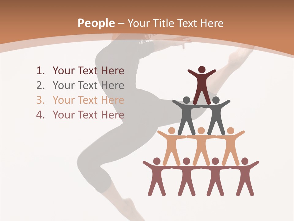 Beautiful Woman Teenager PowerPoint Template