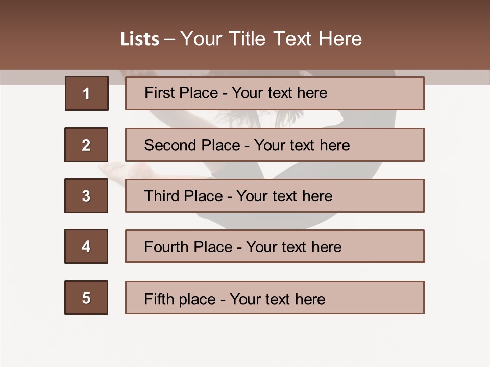 Aerobics Flexibility Cheerful PowerPoint Template
