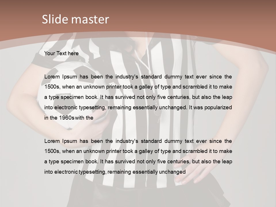 Person Soccer Portrait PowerPoint Template