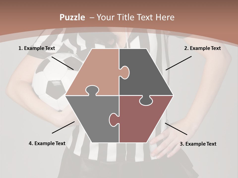 Person Soccer Portrait PowerPoint Template