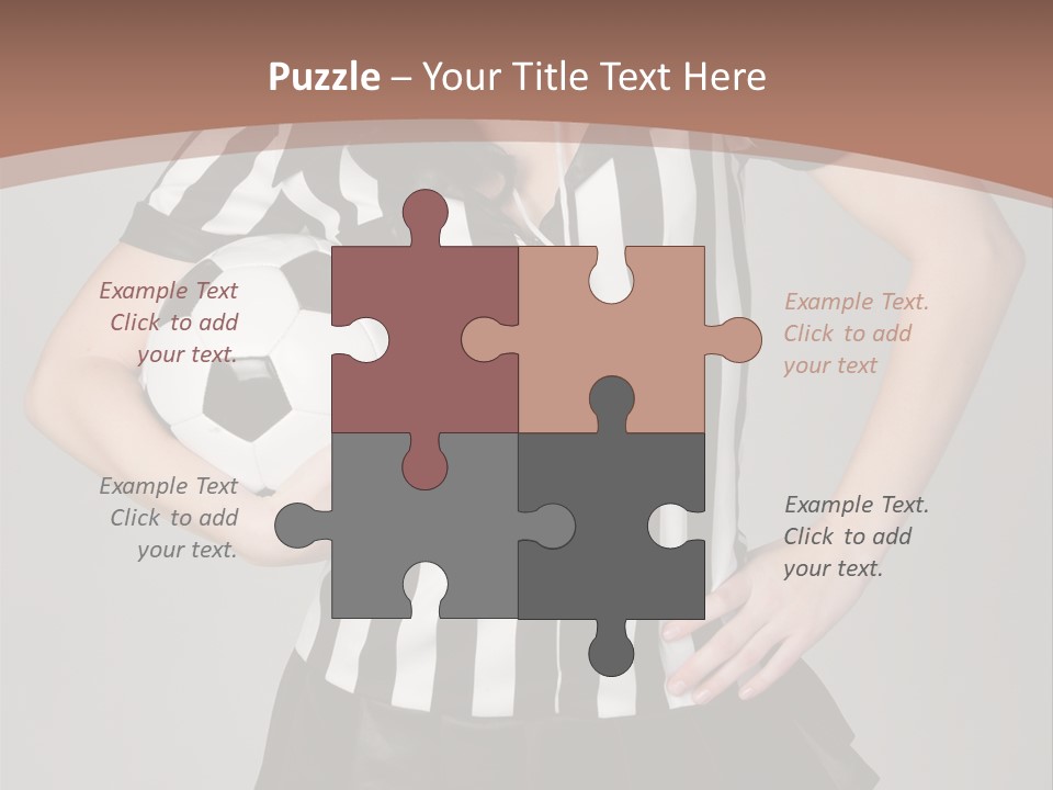 Person Soccer Portrait PowerPoint Template