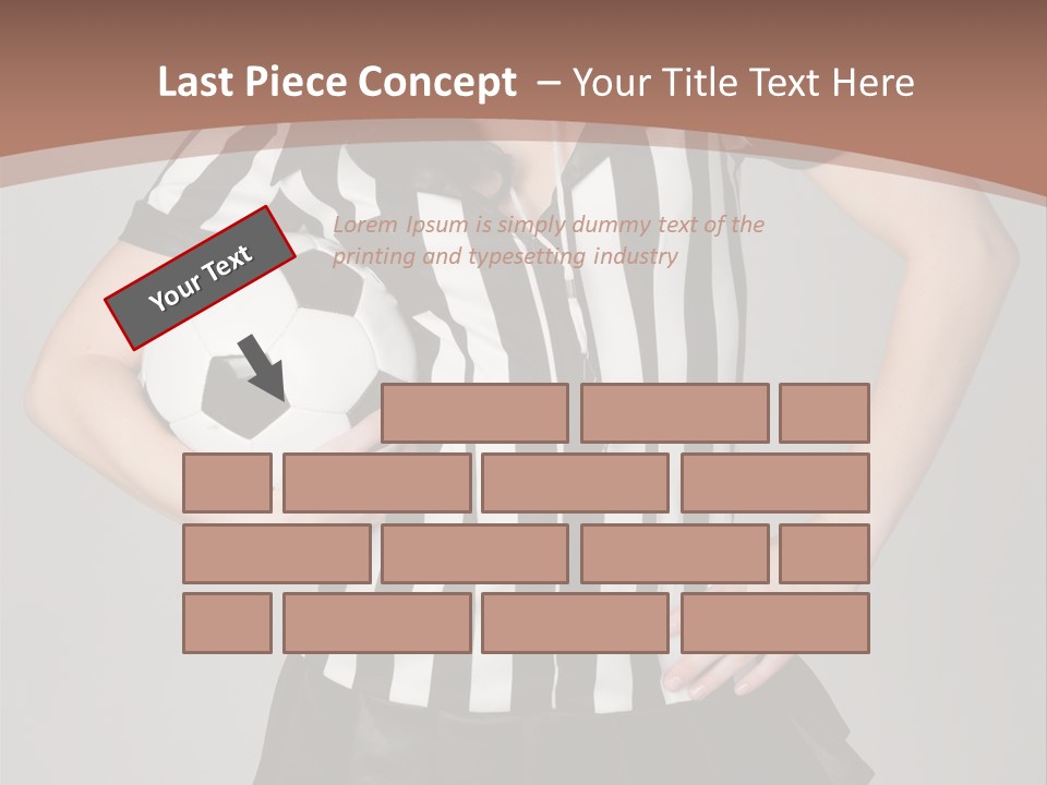 Person Soccer Portrait PowerPoint Template