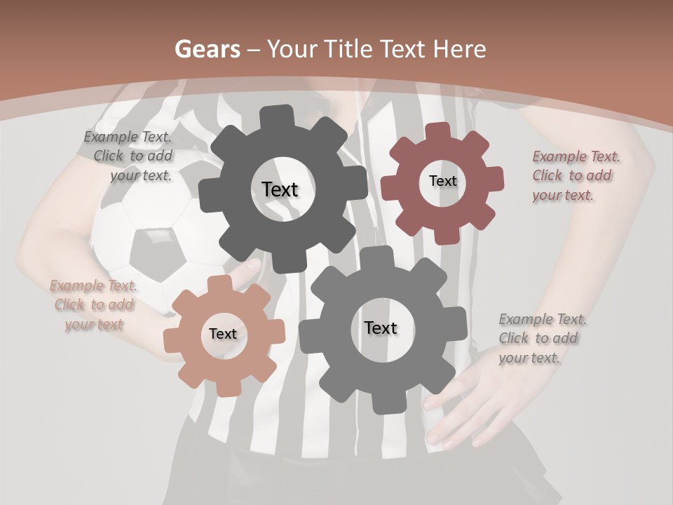 Person Soccer Portrait PowerPoint Template