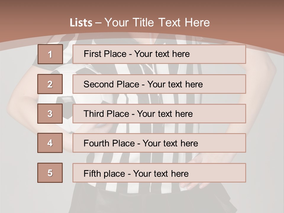 Person Soccer Portrait PowerPoint Template