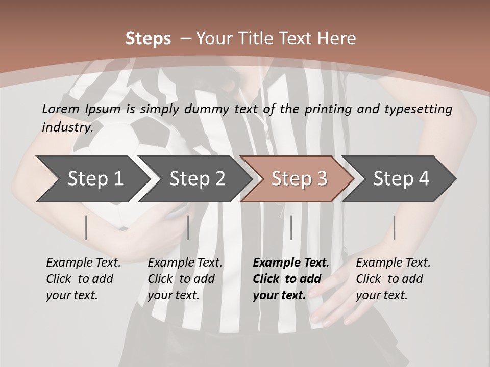 Person Soccer Portrait PowerPoint Template