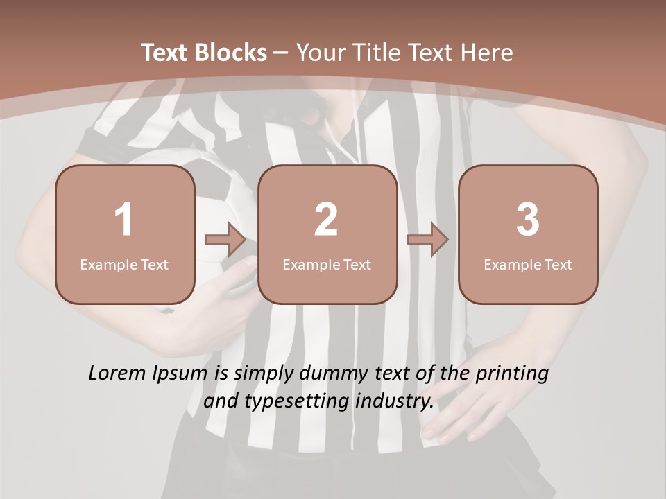 Person Soccer Portrait PowerPoint Template