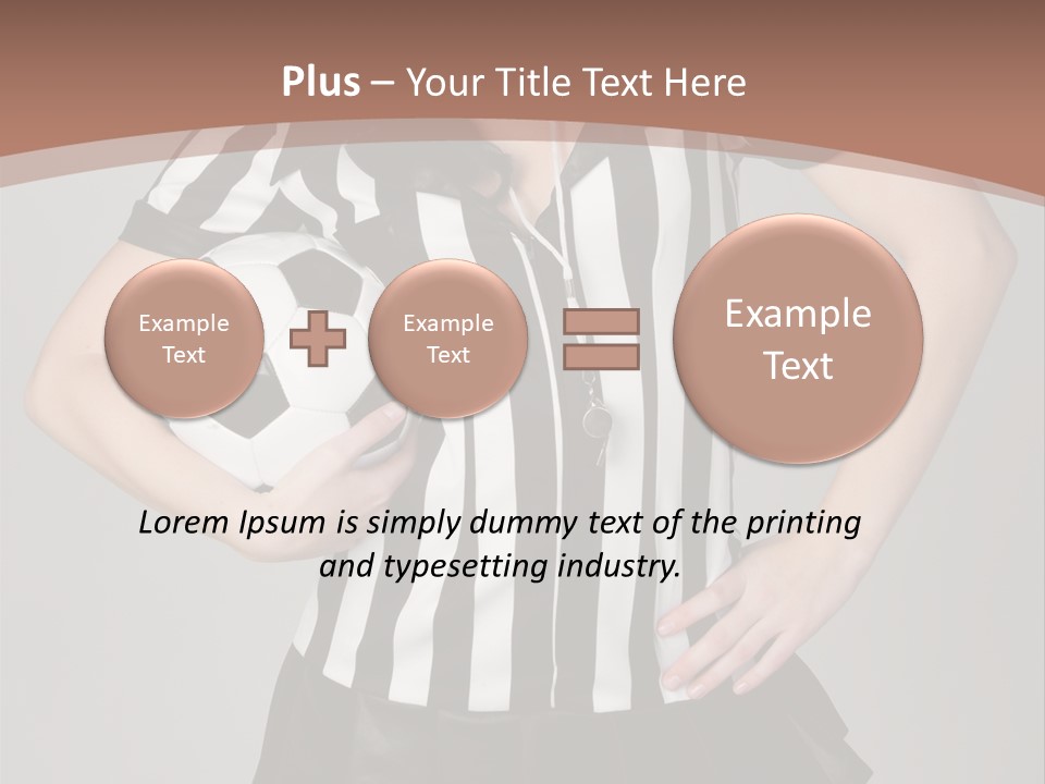 Person Soccer Portrait PowerPoint Template