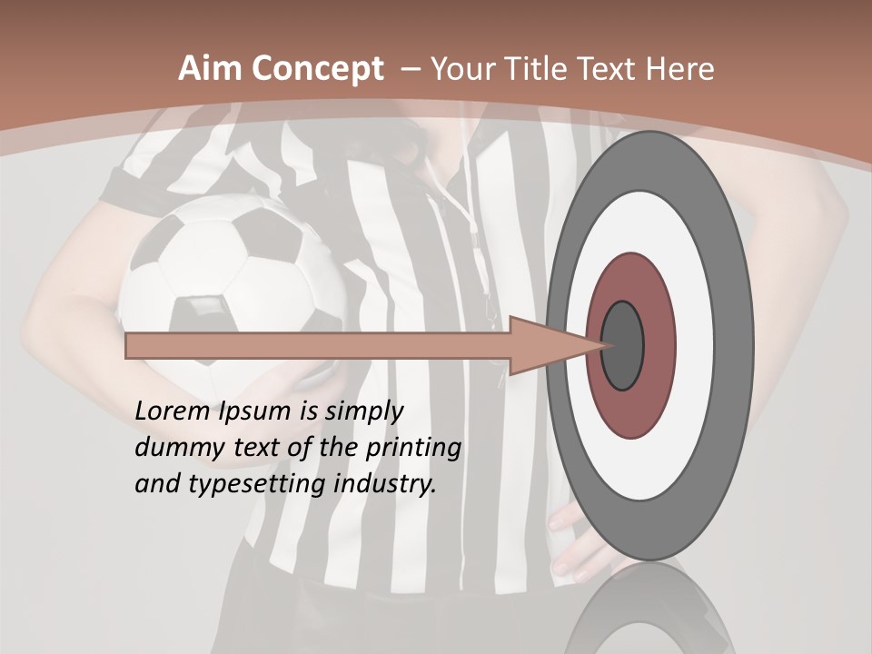 Person Soccer Portrait PowerPoint Template