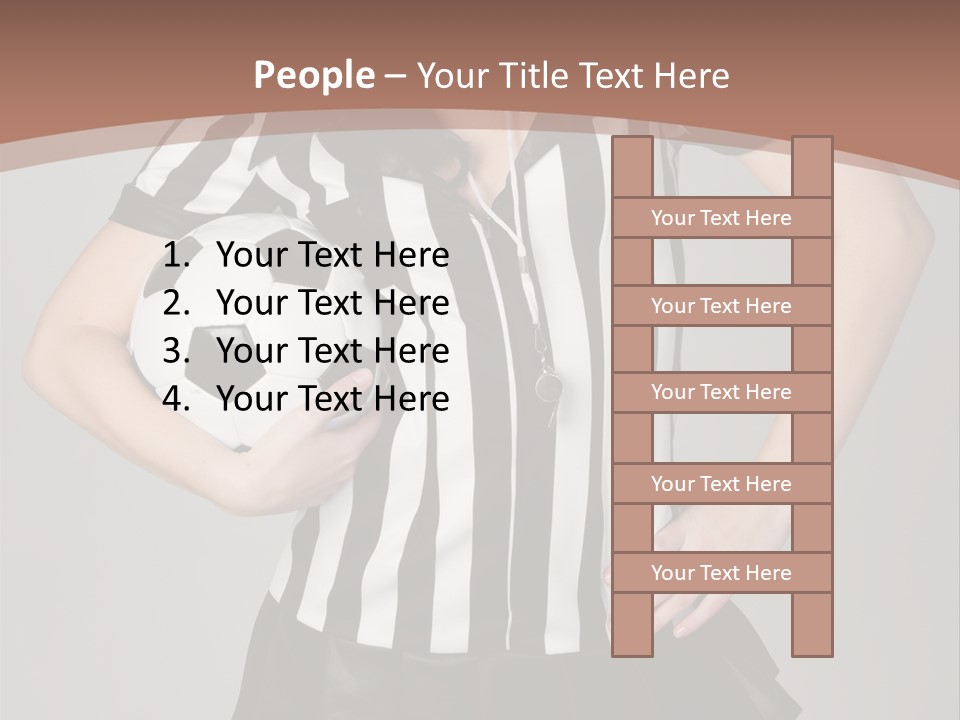 Person Soccer Portrait PowerPoint Template
