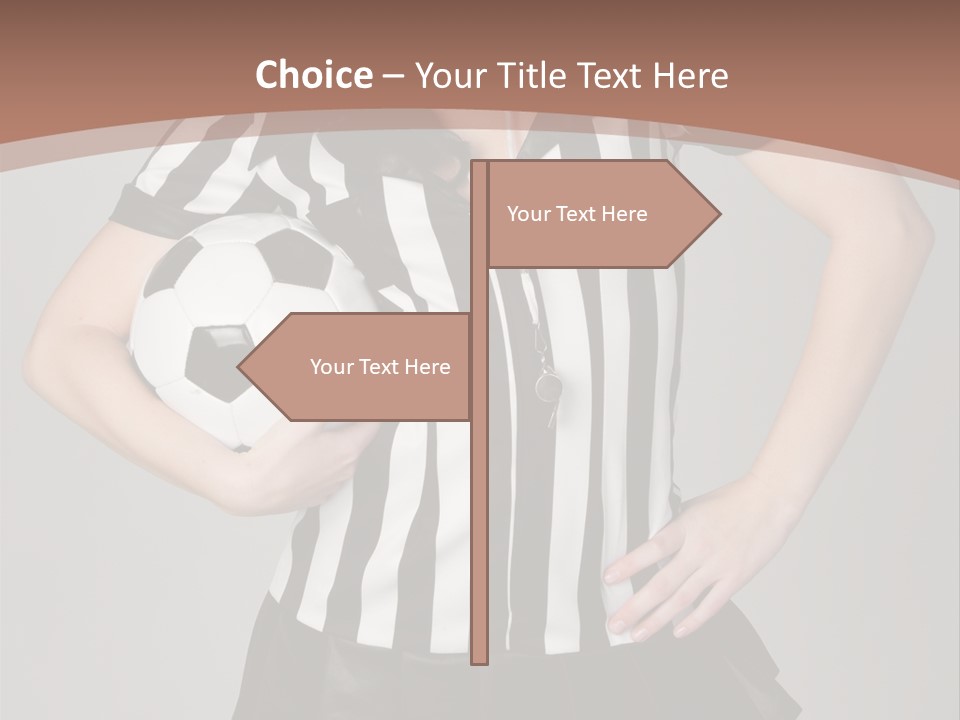 Person Soccer Portrait PowerPoint Template