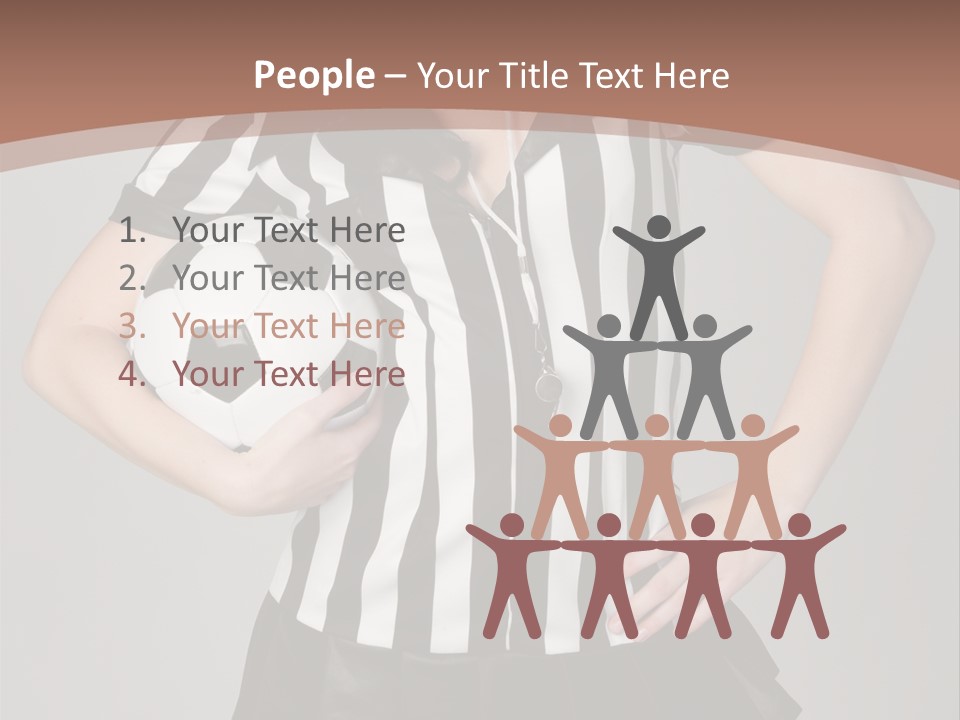 Person Soccer Portrait PowerPoint Template
