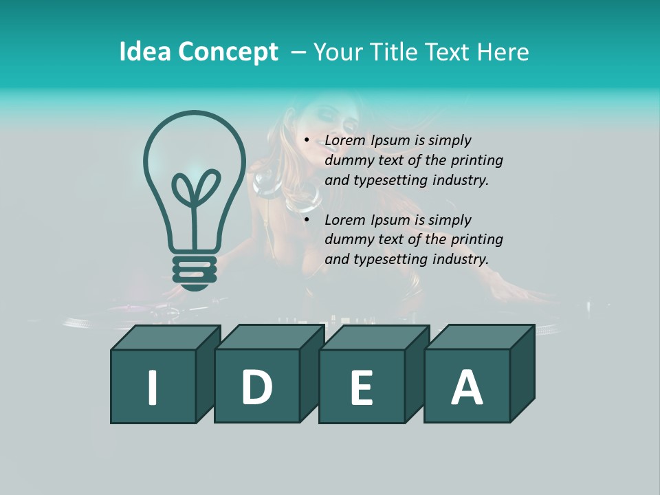 Underwear Elegance Music PowerPoint Template