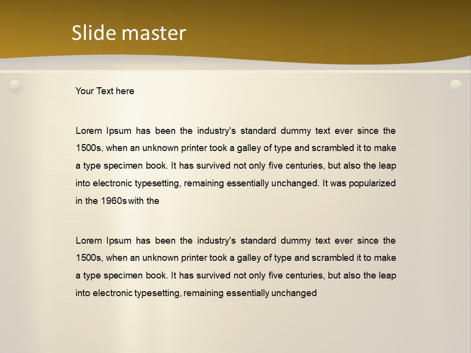 Spike Plug Screw PowerPoint Template