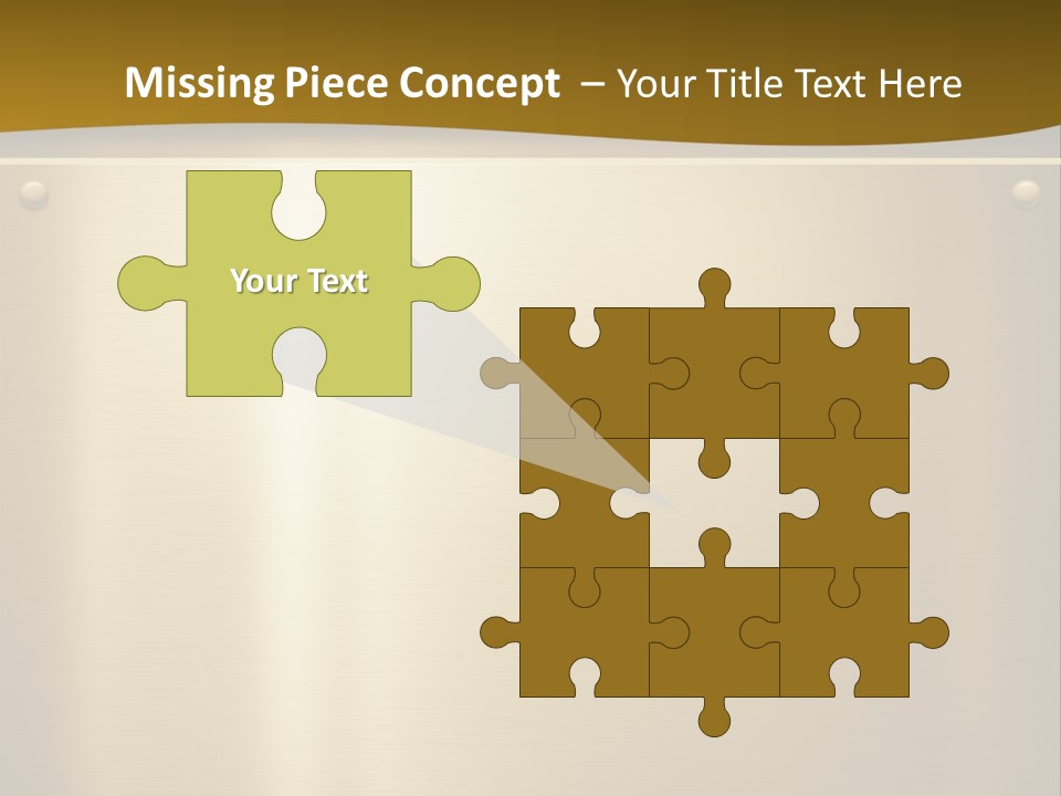 Spike Plug Screw PowerPoint Template