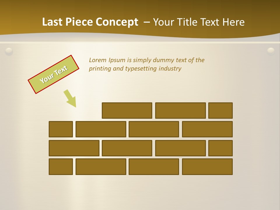 Spike Plug Screw PowerPoint Template