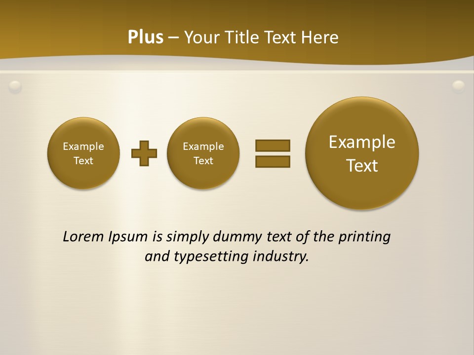 Spike Plug Screw PowerPoint Template