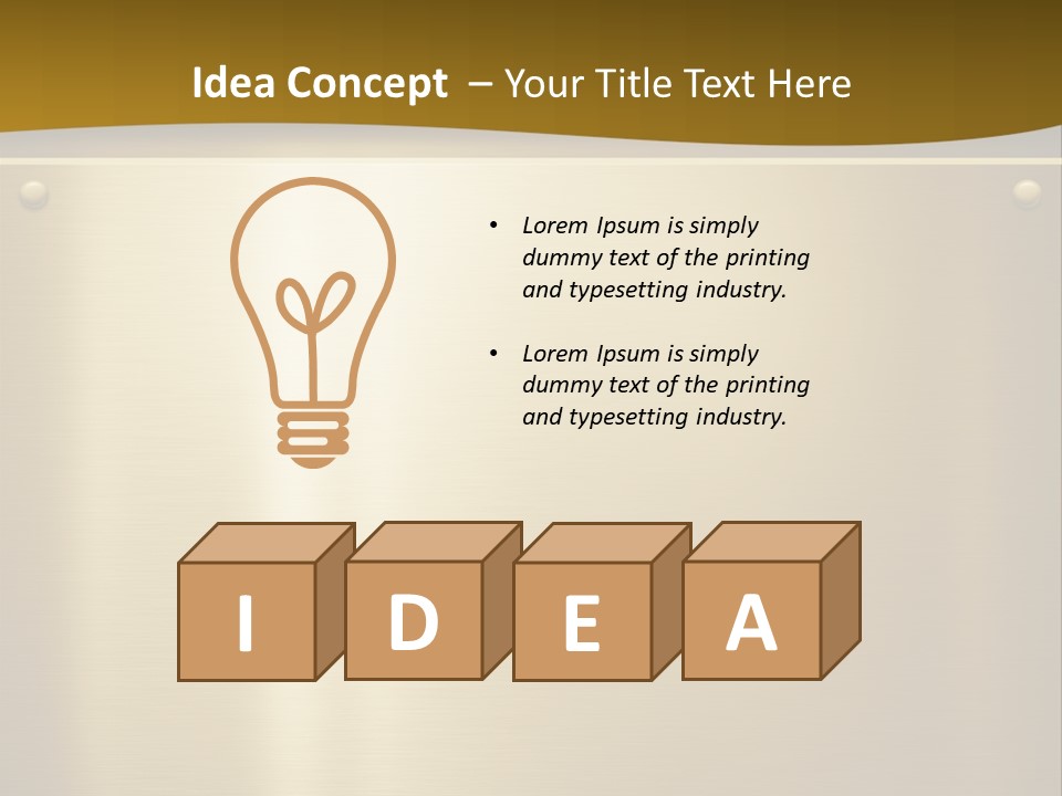Spike Plug Screw PowerPoint Template
