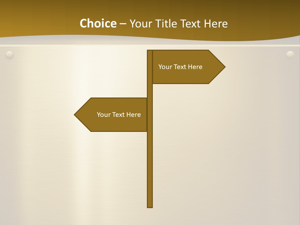 Spike Plug Screw PowerPoint Template