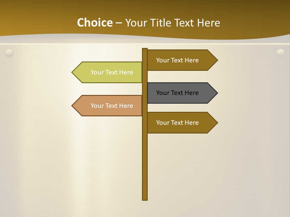 Spike Plug Screw PowerPoint Template