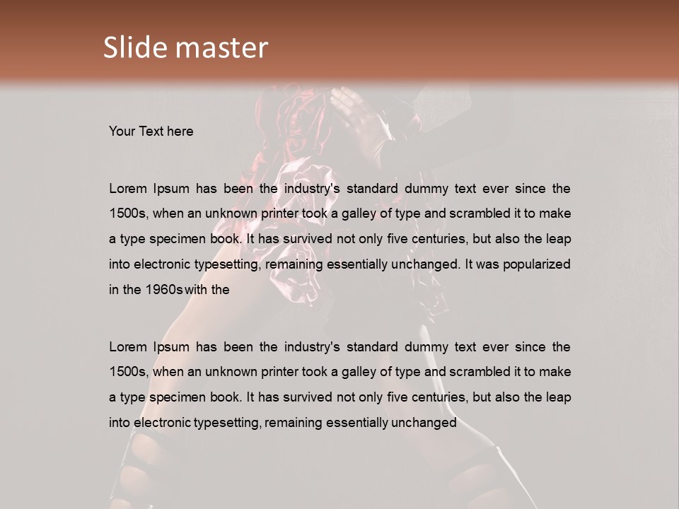 Figure Beauty Glamour PowerPoint Template