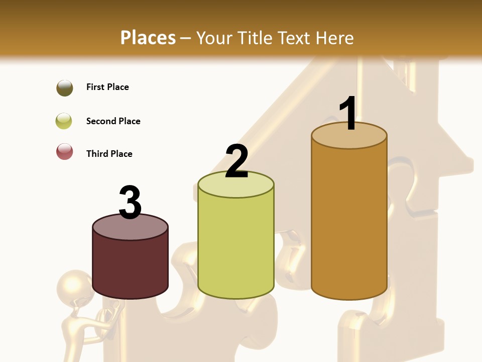 Financial Jigsaw Render PowerPoint Template