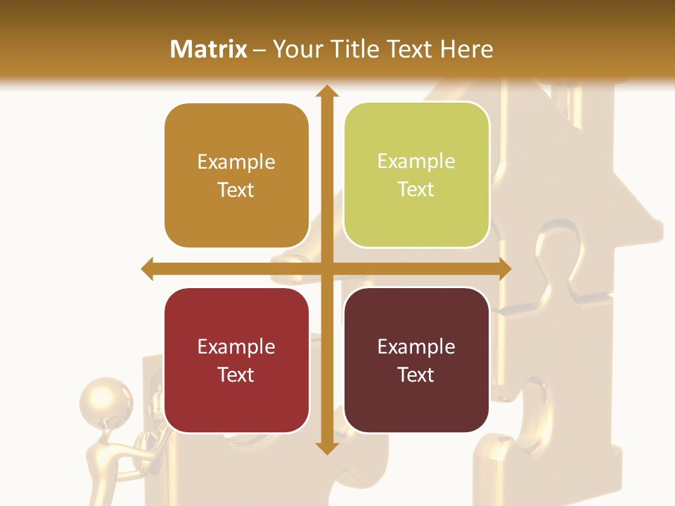 Financial Jigsaw Render PowerPoint Template