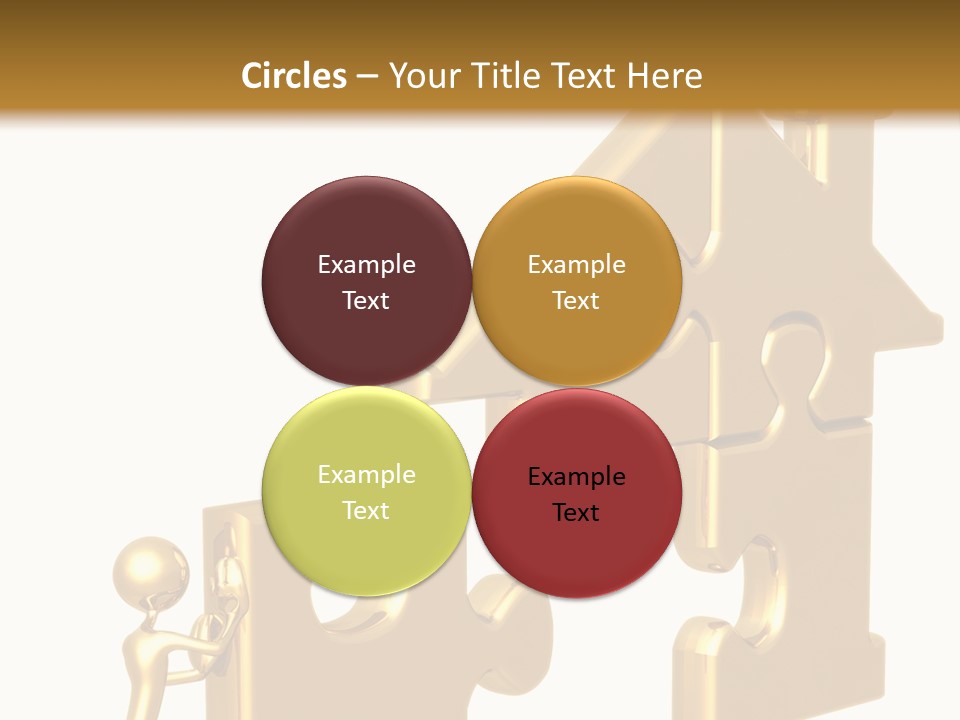 Financial Jigsaw Render PowerPoint Template