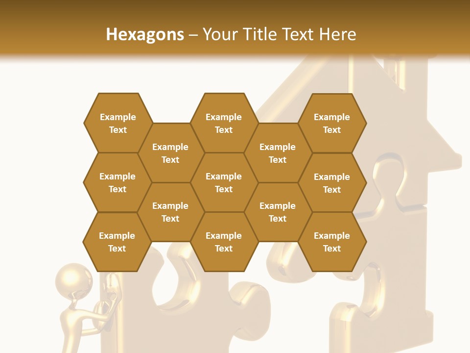 Financial Jigsaw Render PowerPoint Template