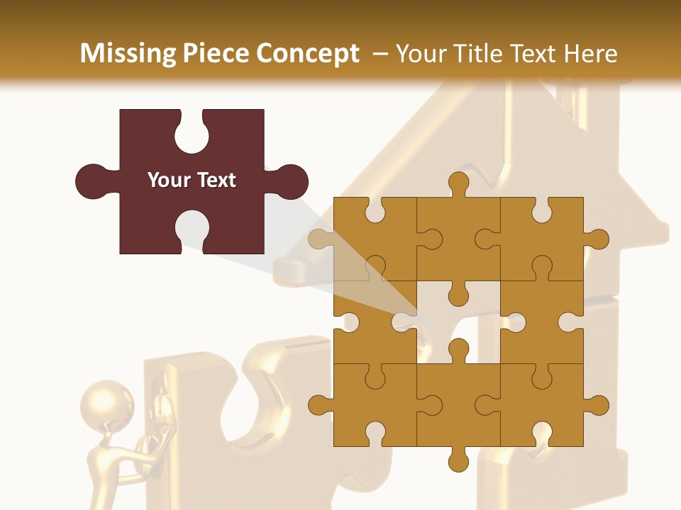 Financial Jigsaw Render PowerPoint Template