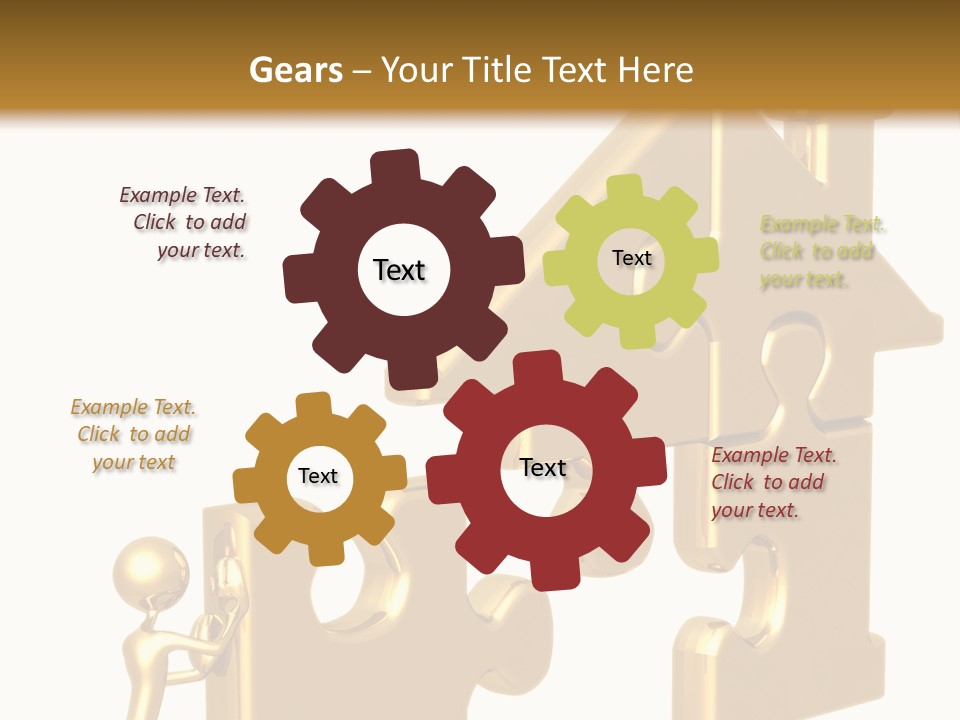 Financial Jigsaw Render PowerPoint Template